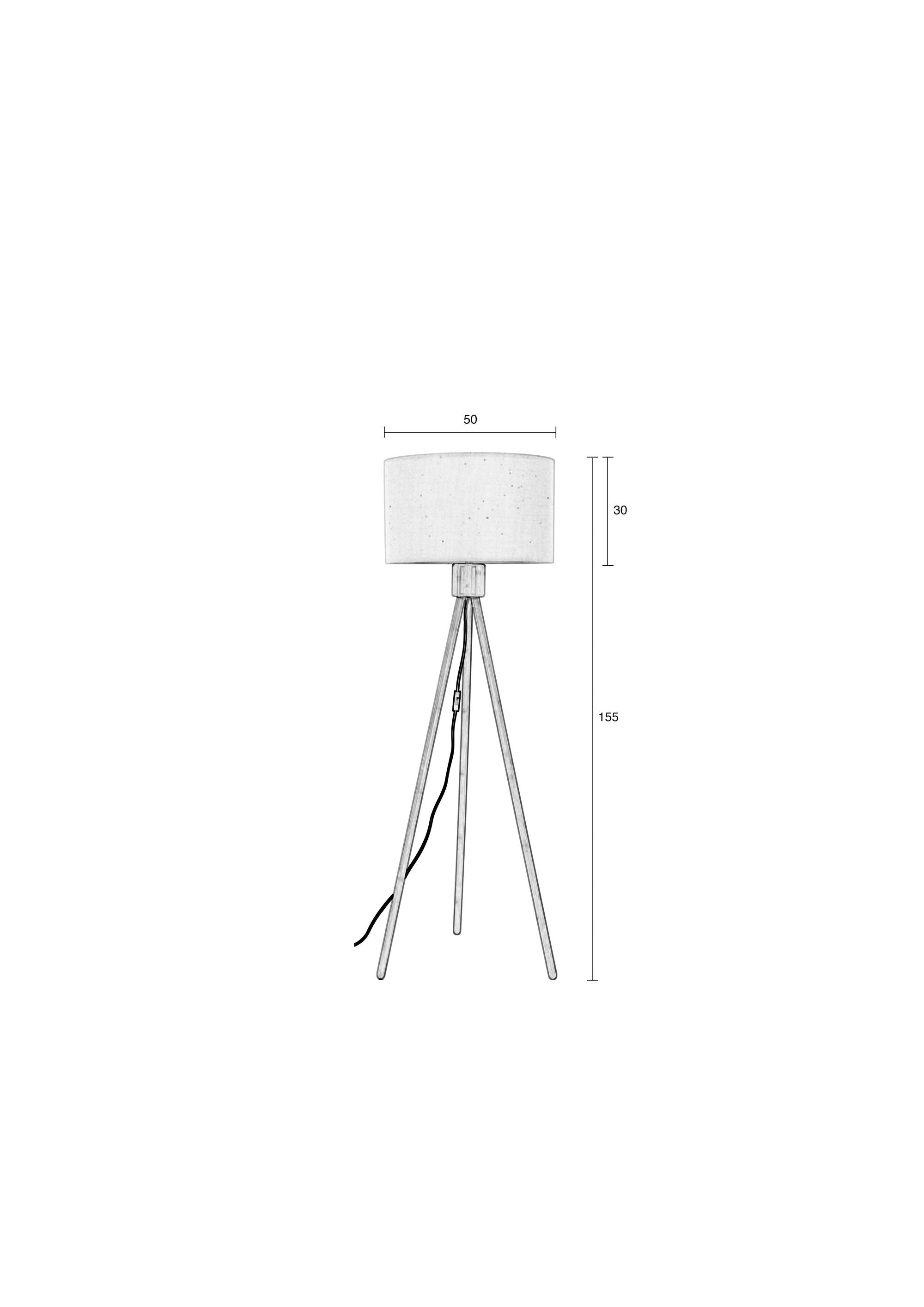 Zuiver Fan Bamboo Tripod Floor Lamp